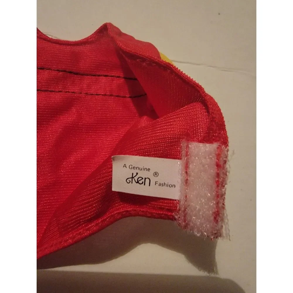 Vintage Barbie Ken Skipper Doll Accessory Clothing Red Checkered Shirt VTG